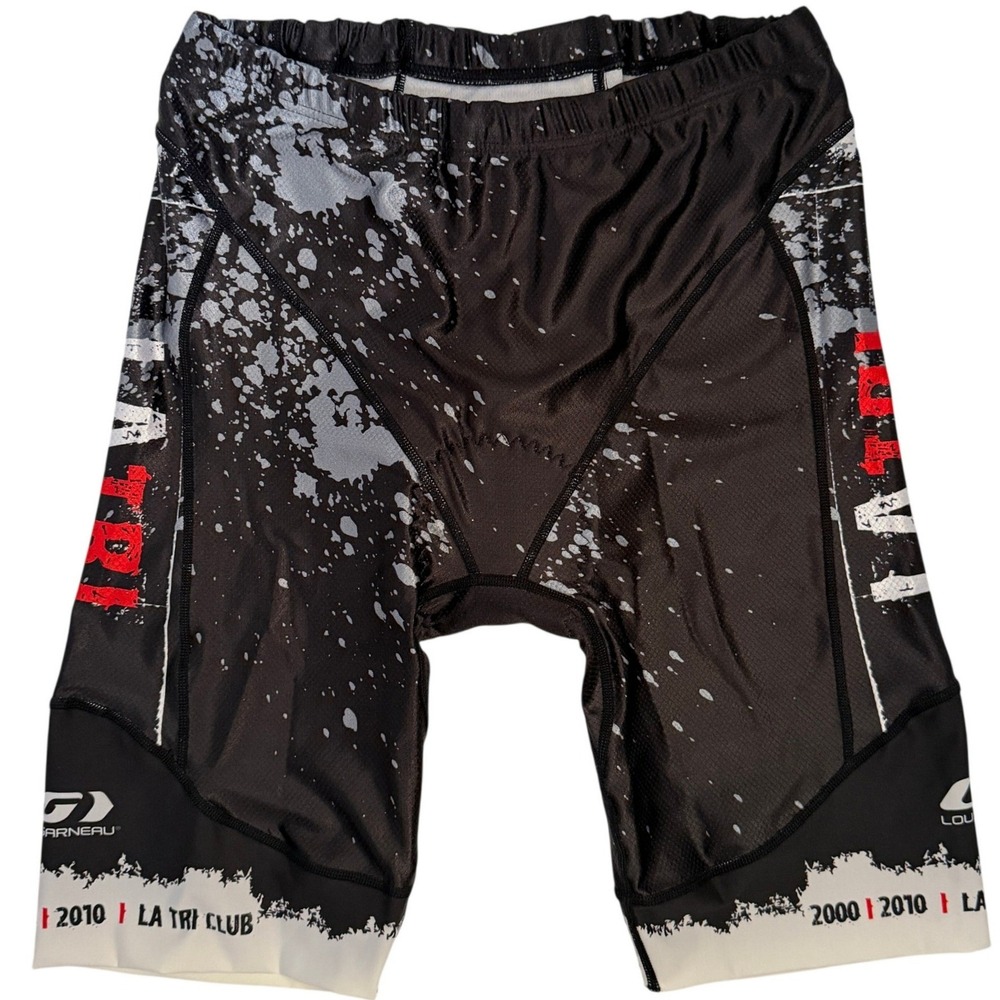 Louis Garneau Mens XL Tritek E.PRO Triathlon Padded Short LA Tri Club 10th Anniv